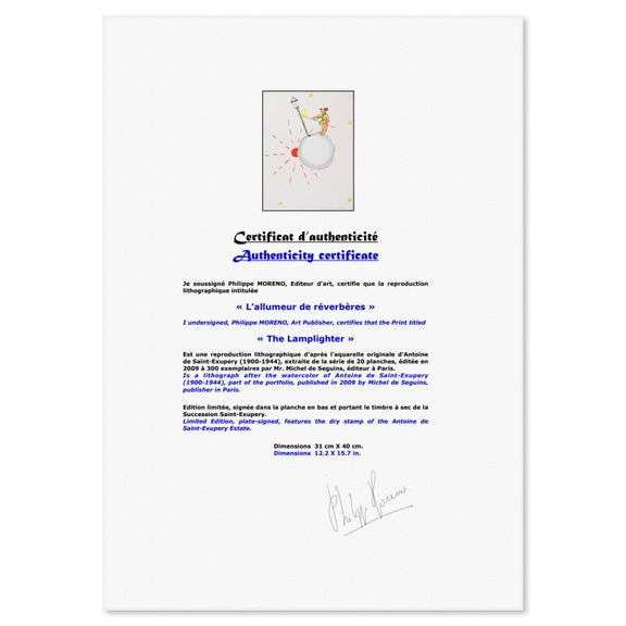 The Lamplighter by Antoine de Saint-Exupery (1900-1944)
