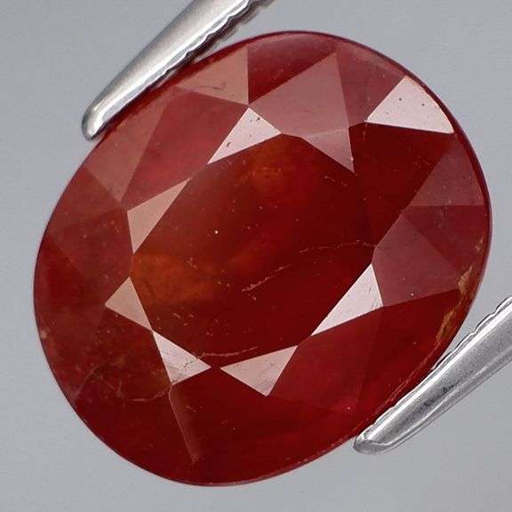 Rich! All natural! 5.16ct top red orange Spessartite Garnet!