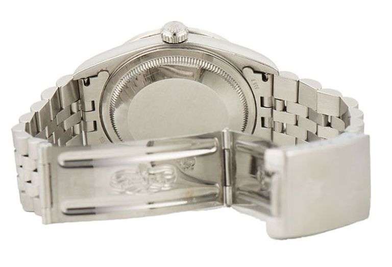 Rolex Datejust 16234, 36mm, Aftermarket Diamond MOP Dial and Bezel, Stainless Steel Watch