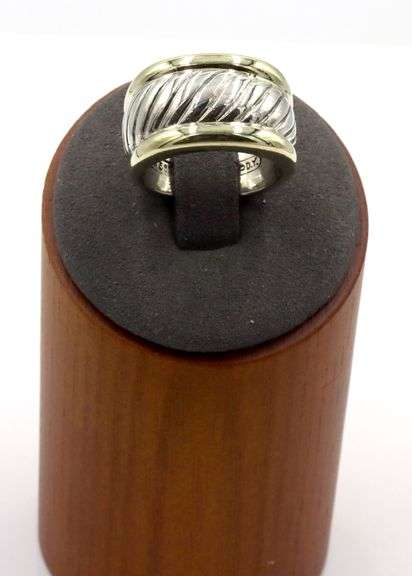 David Yurman two tone Cable classic Cigar band