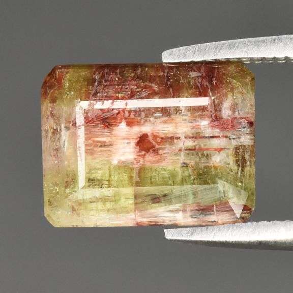 Faceted multi-color Tourmaline crystal weighing 2.29 carats!
