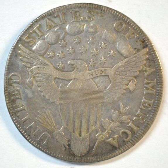 Handsome 1798 Heraldic Eagle Draped Bust $1 Silver Dollar XF Details