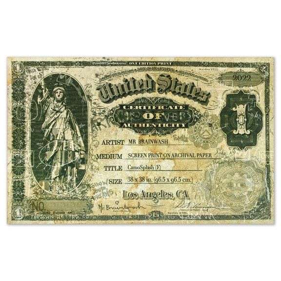 Camo Splash F by Mr Brainwash