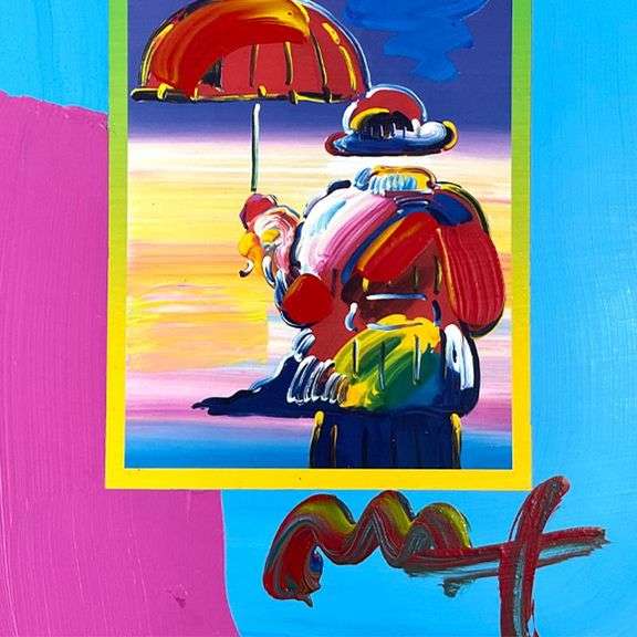 Umbrella Man on Blends by Peter Max