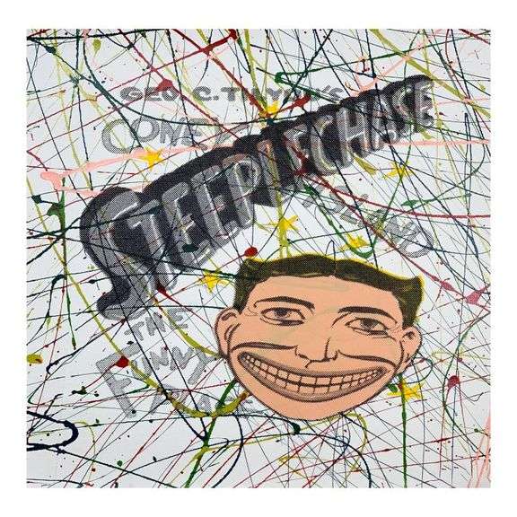 Steeplechace state 2 by Steve Kaufman (1960-2010)