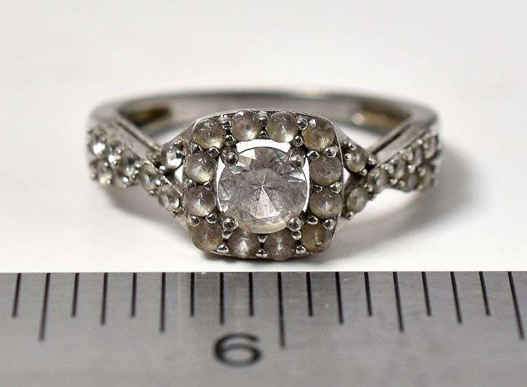 CZ Gemstone Ring in Sterling Silver