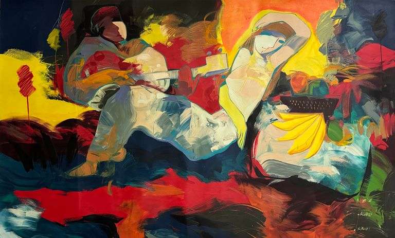 Captivating Origina Acrylic on Canvasl by Jessica Palacios Jessica Palacios Alma