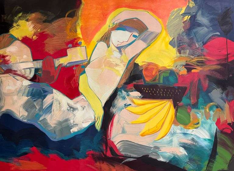 Captivating Origina Acrylic on Canvasl by Jessica Palacios Jessica Palacios Alma