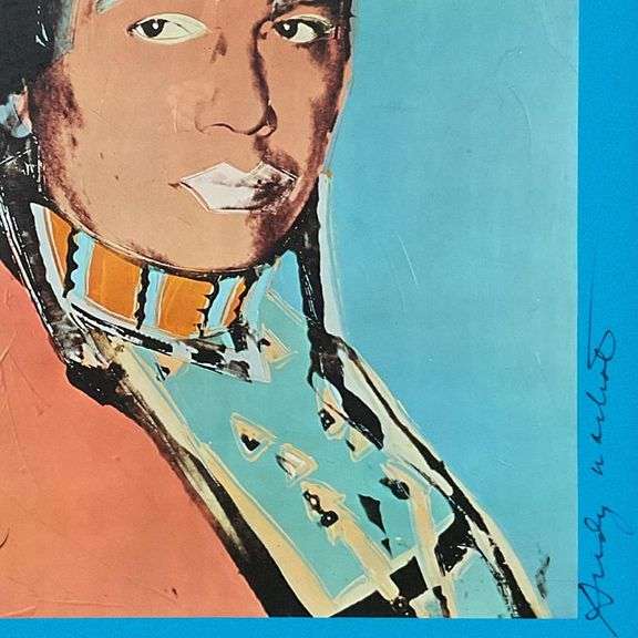 The American Indian Series (Blue) by Andy Warhol (1928-1987)