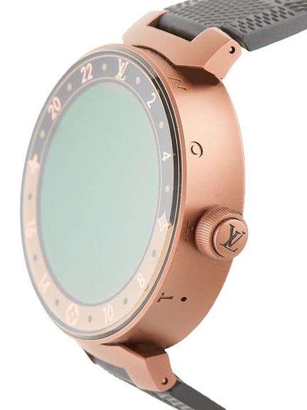 Louis Vuitton V2 Tambour Horizon QA052, 42mm, Brown PVD Smart Watch