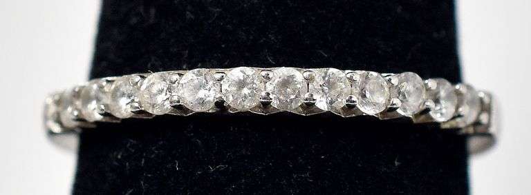 CZ Gemstone Ring in Sterling Silver