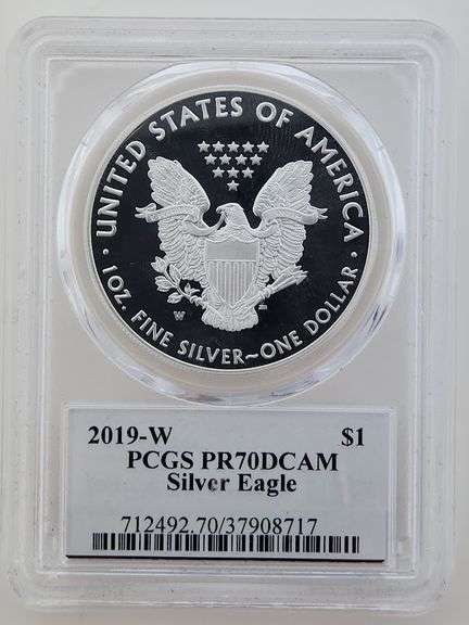 2019 W ASE, PCGS PR70DCAM "John Mercanti Signature"