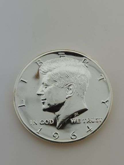 1964 Accented Hair Proof Kennedy Half Dollar