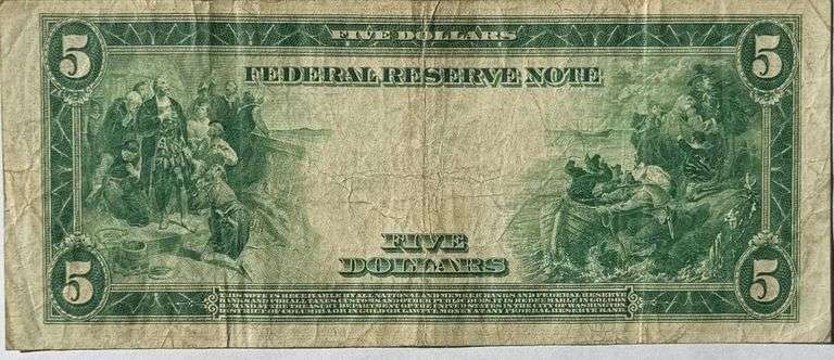 $5 Series 1914 Fed Reserve Note