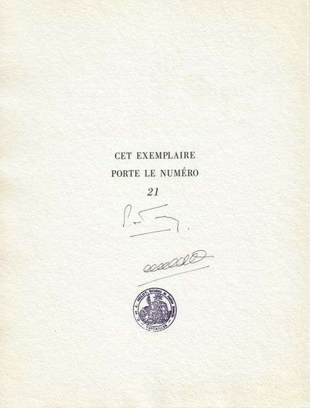 Rare Pablo Picasso Woodcut on Arches Paper from Chant Funèbre pour Ignacio Sánchez Mejías, 1976