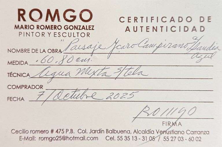 Spectacular Large Size Original Painting by Mexican Contemporary Master ROMGO