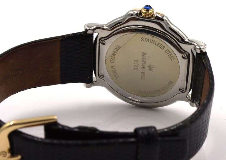 Raymond Weil quartz black dial watch