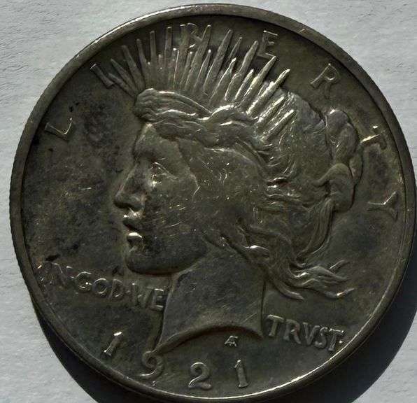Key 1921 Peace Dollar