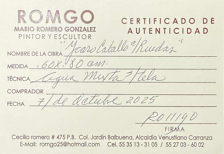 Spectacular Large Size Original Painting by Mexican Contemporary Master ROMGO