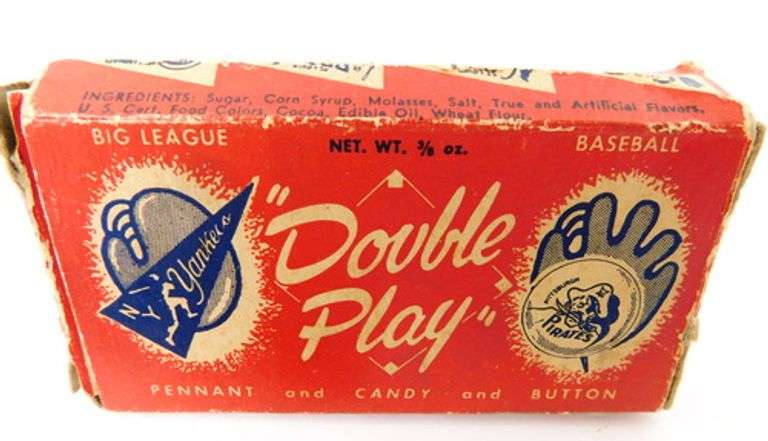 C. 1950 Double Play American Nut & Chocolate Felt Pennants
