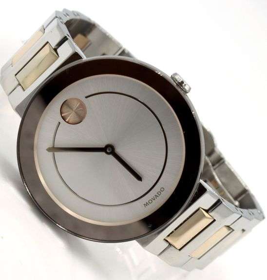 Movado bold 2 tone quartz watch