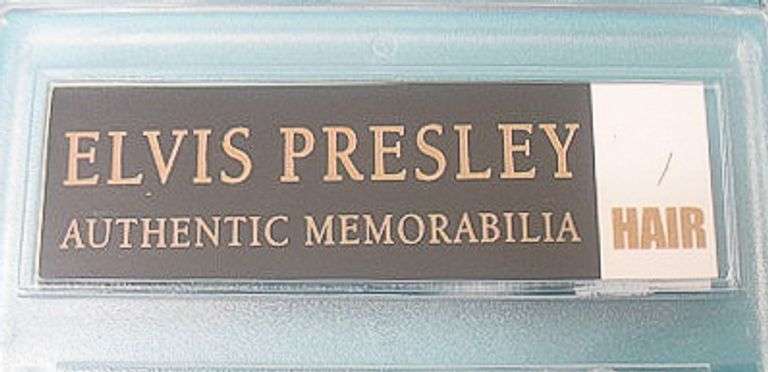 RARE ELVIS PRESLEY HAIR WITH COA