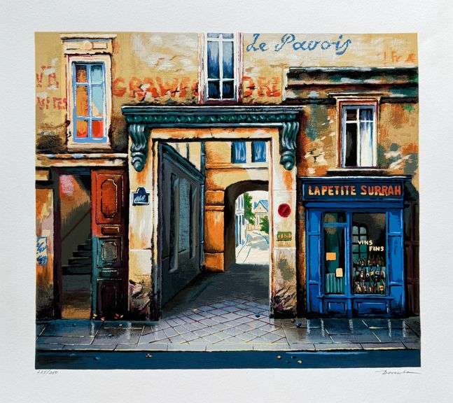 Hand Signed Alexander Borewko Serigraph, Lapetite Surrah