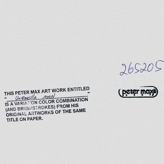 Umbrella Man by Peter Max