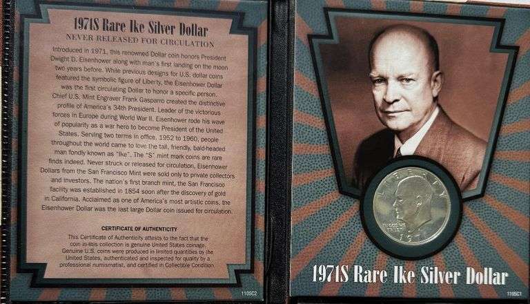 The Rare 1971 S Ike Silver Dollar