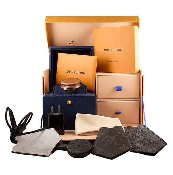 Louis Vuitton V2 Tambour Horizon QA052, 42mm, Brown PVD Smart Watch