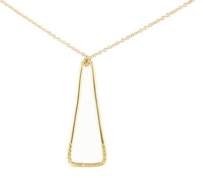 Robert Lee Morris 0.15ctw Diamond Abstract Pendant Necklace in 18K