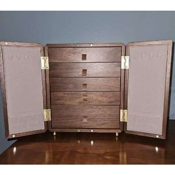 Black Walnut Wooden Jewelry Box