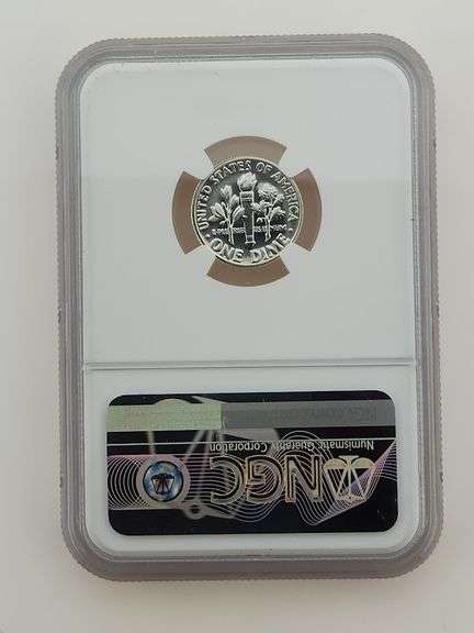 1955 Roosevelt Dime, NGC PF68