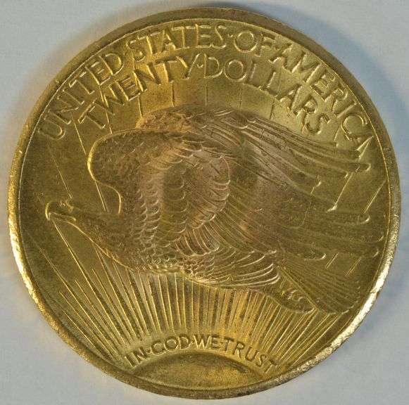 Choice BU 1927 St. Gaudens $20 Gold Piece. Flashy
