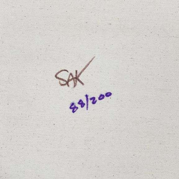 David and Goliath Gold by Steve Kaufman (1960-2010)