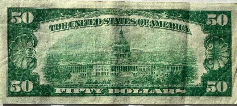 $50 1928 Numerical  Cleveland Fed Reserve Note