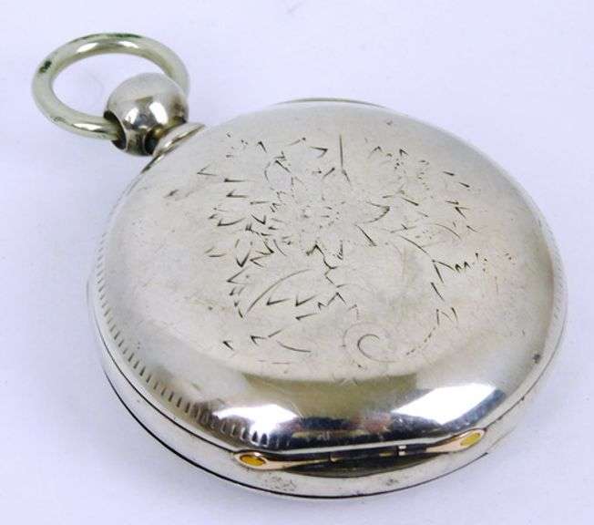 Antique A.W. Waltham Key Wind Pocket Watch, Runs