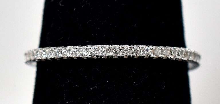 CZ Gemstone Stackable Ring in Sterling Silver