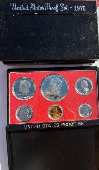 Four 1976 Bicentennial Year Black Box US Proof Sets
