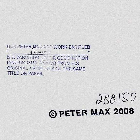 Abstract Flower by Peter Max