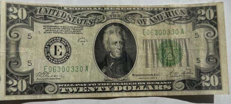 $20 Richmond 1928 A Gold Payable FRN.