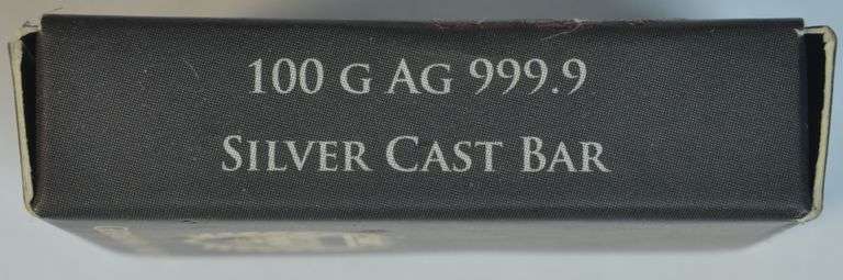Special Germania Mint 100 Gram pure .9999 Fine Silver Bar in box