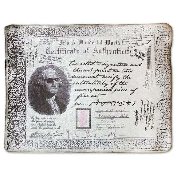 Mixed Media Original by Mr Brainwash, Hand Signed and Thumbprinted Inverso by the Artist