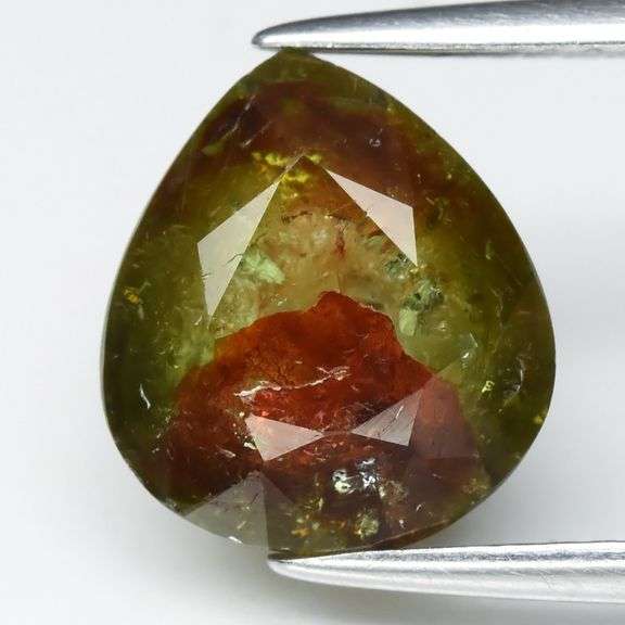 Crazy 3.39ct tri-color all natural Tourmaline!