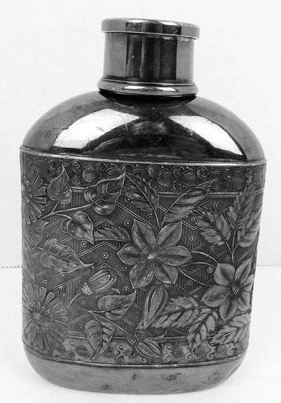 Antique Meriden Britannia Flask with Cup
