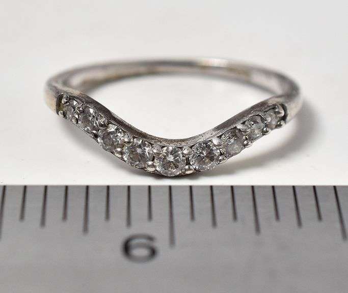 CZ Gemstone Enhancement Band Ring in Sterling Silver