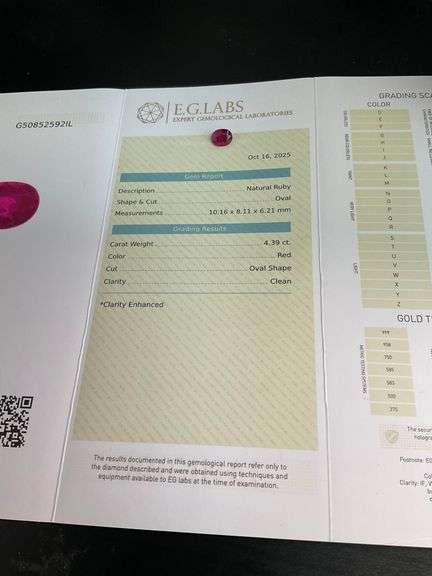 CERTIFIED NATURAL RUBY 4.39 CARAT OVAL SHAPED.