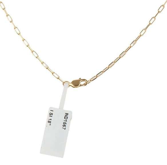 New 0.40ctw Diamond Open Gucci Style Sideway Pendant Necklace in 14K