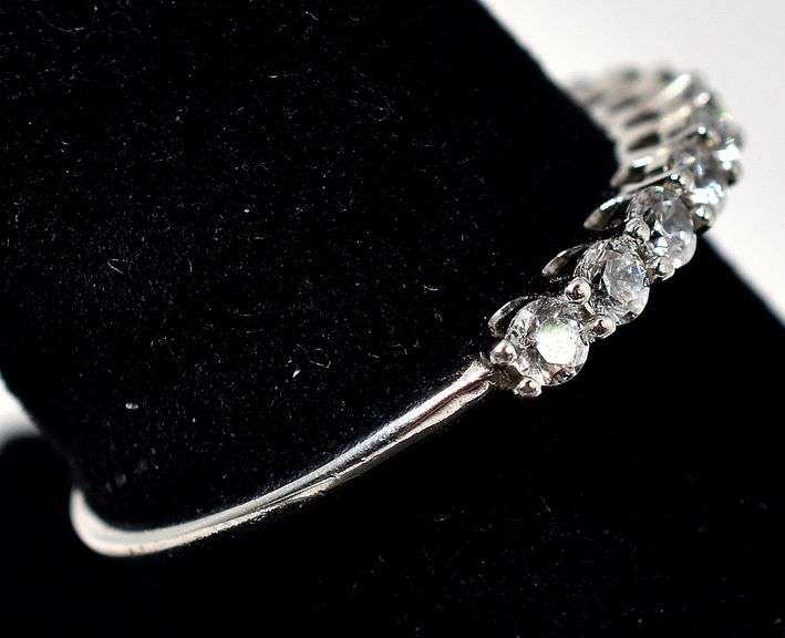 CZ Gemstone Ring in Sterling Silver