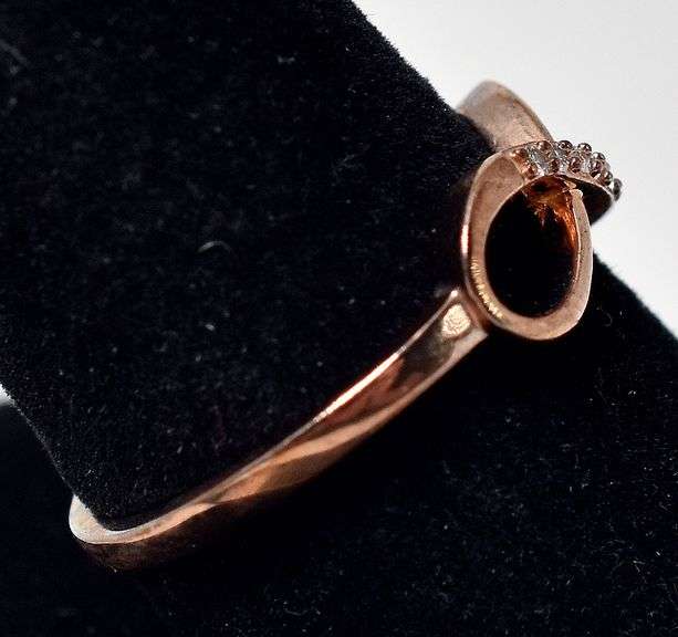 CZ  Gemstone Infinity  Ring in Sterling Silver